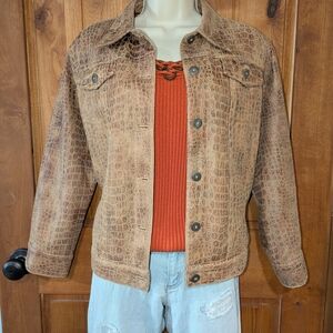 Ruby Rd Faux Leather Jacket